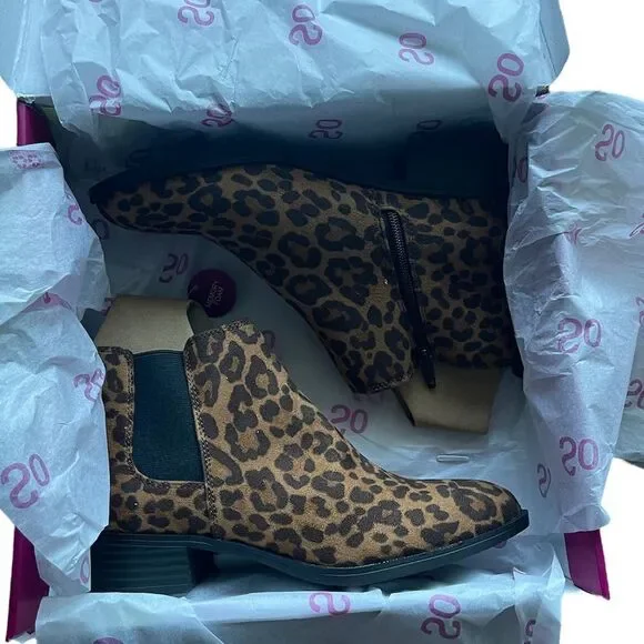 SO Averyy Women's Ankle Boots Leopard - Picture 4 of 4